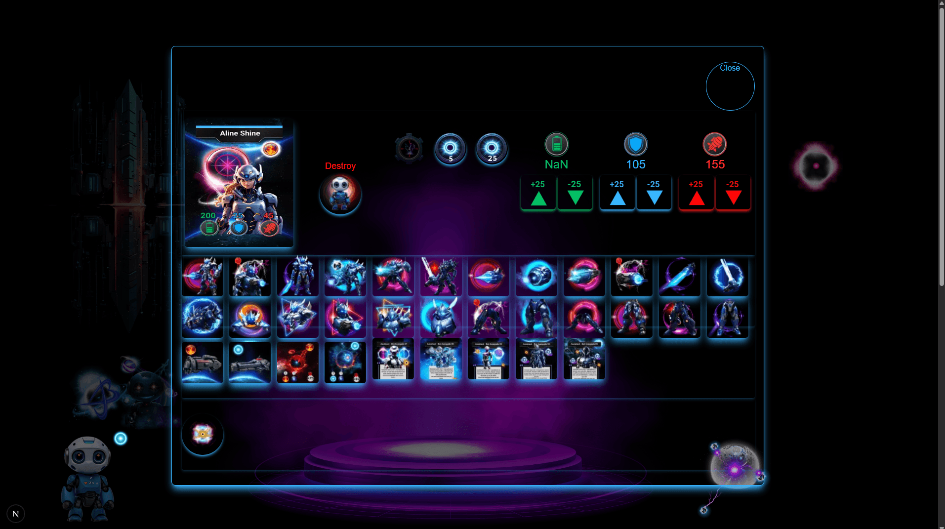 Robotz Game Interface